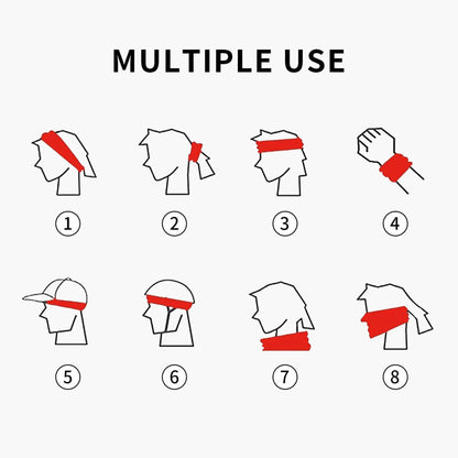 Ocean-Themed Cartoon Printed Elastic Headband – Fits 19.6-22.4 Inch Head Circumference, Sweat-Absorbing & Breathable Yoga, Running, Sports Hairband